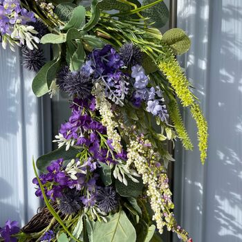 Large Lavender And Catmint Floral Wreath, 4 of 7