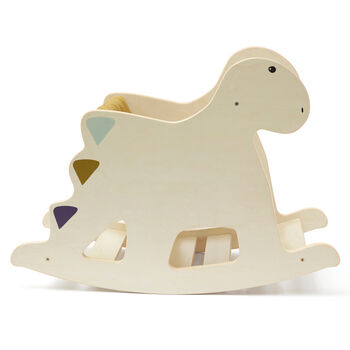 Personalised Rocking Wooden Dino Toy, 10 of 10