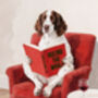 Your Own Dog Reading Book Wall Art Print, Customise Colours And Book Title, thumbnail 5 of 12