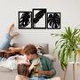 Tropical Leaves Trio Wooden Wall Art Set, thumbnail 4 of 10