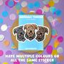 Persoanlised Airedale Terrier Waterproof Stickers, thumbnail 7 of 7