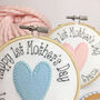 First Mothers Day Embroidered Personalised Card, thumbnail 5 of 7