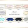Personalised Silk Sleep Mask With Matching Pouch, thumbnail 7 of 10