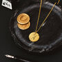50th Birthday Gift For Her Engraved Personalised Disc Necklace, thumbnail 3 of 5