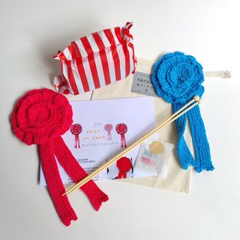 Horse Rosette Hand Knitting Kit, 2 of 6