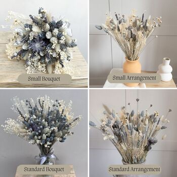 Grey Dried Flower Arrangement With Bunny Tails, 3 of 7
