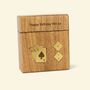 Personalised Luxury Card And Dice Set In A Wood Box, thumbnail 2 of 12