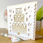 Personalised Wedding Day Papercut Card, thumbnail 2 of 3