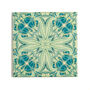 Blue Green William Morris Style Tile, thumbnail 1 of 9