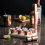 Set Of Six Handcrafted Copper Shot Glasses – 60ml, thumbnail 3 of 5
