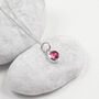 Birthstone Charm Necklaces In Sterling Silver, thumbnail 11 of 12