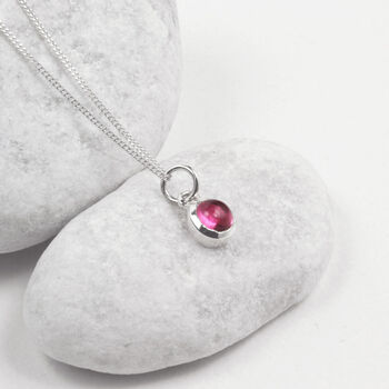 Birthstone Charm Necklaces In Sterling Silver, 11 of 12