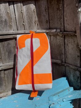 Large Recycled Sailcloth Wash Bag, 4 of 6