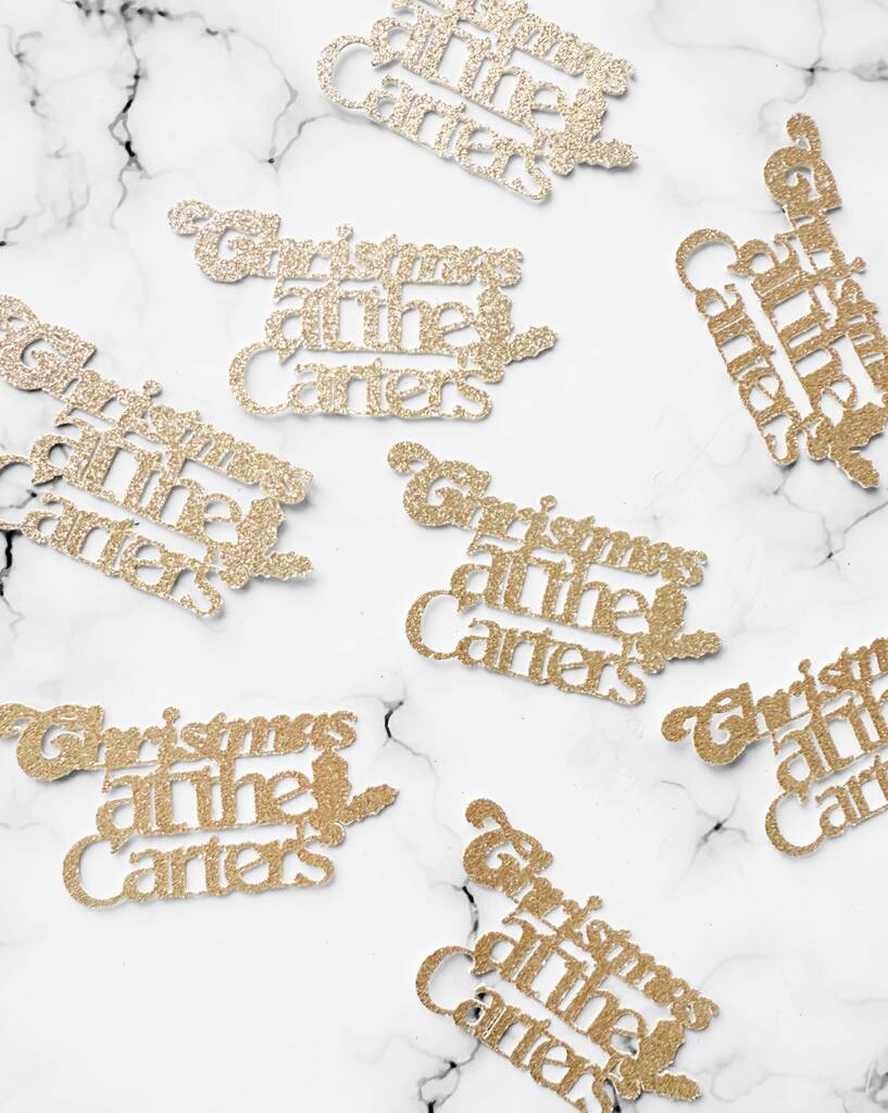 16 X Personalised Christmas Table Decor, Confetti, Scatter, Centrepiece, Many Colours, 1 of 11