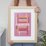 Personalised Typography Word Art Print 'Use Any Words', thumbnail 5 of 8