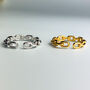 Sterling Silver Chain Link Adjustable Ring, thumbnail 4 of 6