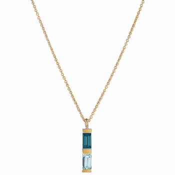 Gold Vermeil Necklace With Precious Gemstones, 2 of 2