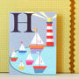 Mini H For Harbour Card, thumbnail 3 of 5