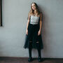 Black Tulle Boho Festival Overlay Dress, thumbnail 9 of 11