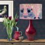 Chinoiserie Pug Lampshade On Pink, thumbnail 5 of 5