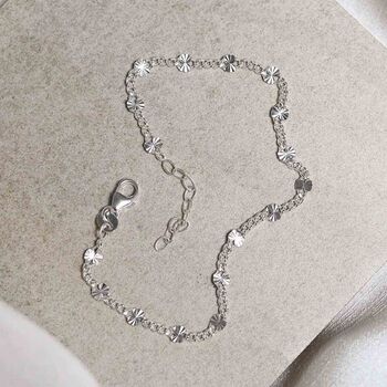 Sterling Silver Shimmer Chain Bracelet, 4 of 6