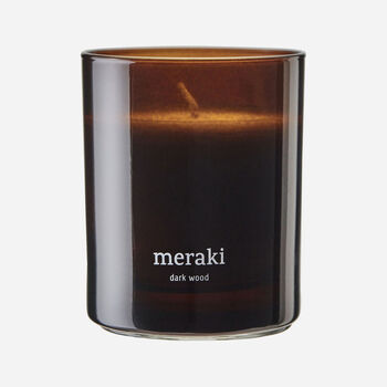 Meraki Dark Wood Scented Candle, 5 of 7