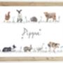 Personalised Farm And Wildlife Animal Print, thumbnail 2 of 4