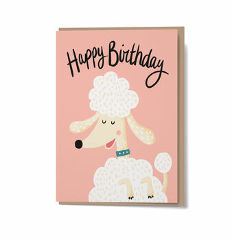 Poodle Birthday Greetings Card, 5 of 5