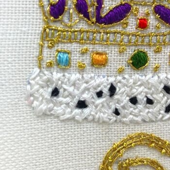 Coronation Crown Embroidery Kit, 5 of 12