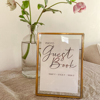 Photo Guest Book Wedding Sign A6 Wedding Print, 3 of 3