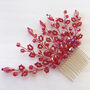 Vibrant Red Hair Comb, thumbnail 2 of 6