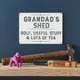 Personalised Grandad Shed Father's Day Sign, thumbnail 3 of 7