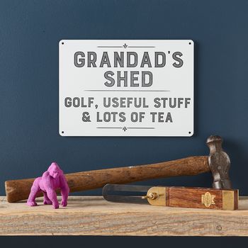 Personalised Grandad Shed Father's Day Sign, 3 of 7