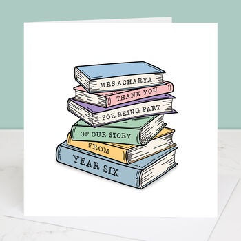 Part Of My Story Personalised Teacher Card, 3 of 5