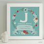 Personalised New Baby Framed Initial Print, thumbnail 6 of 9