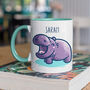 Hippo Cute Personalised Ceramic Mug, thumbnail 1 of 6