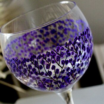 Berry Painted Gin Glass, 3 of 7