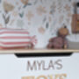 Personalised White Wooden Toy Box, thumbnail 3 of 6