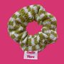 Check Knitted Scrunchie, thumbnail 2 of 10