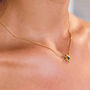 Guiding North Star Gemstone Necklace Silver/Gold Plated, thumbnail 3 of 9
