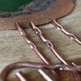 Solid Copper Hooks Hammered Metal Diy Fixing, thumbnail 7 of 10