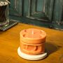 Engine Piston Candle: Spiced Orange Man Cave Candle, Car Engine Part Moulded Scented Candle. Handmade UK By Glowsmith, thumbnail 1 of 4