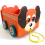 Wooden Pull Along Toy Storage Boxes, thumbnail 8 of 9