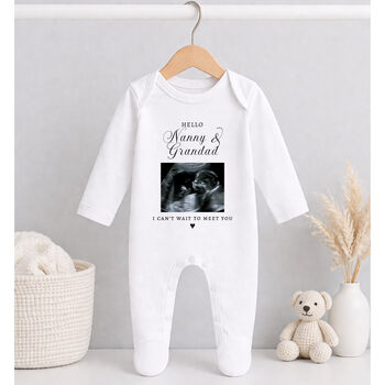 Personalised Pregnancy Announcement Baby Grow, 2 of 8