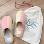 Pastel Stripe Soft Slippers, thumbnail 2 of 4