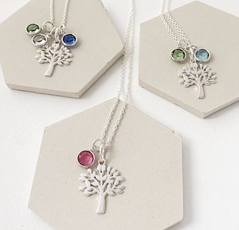 Family Tree With Birthstones Necklace, 5 of 7