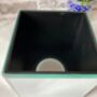 Diamante Mirrored Glass Tissue Box Holder – 15cm Cube, thumbnail 4 of 9