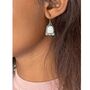 Kara Silver Moonstone Earrings, thumbnail 6 of 6