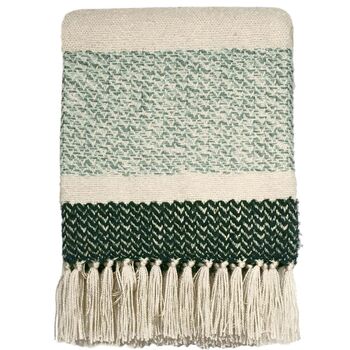 Berber Grainy Green Throw, 4 of 4