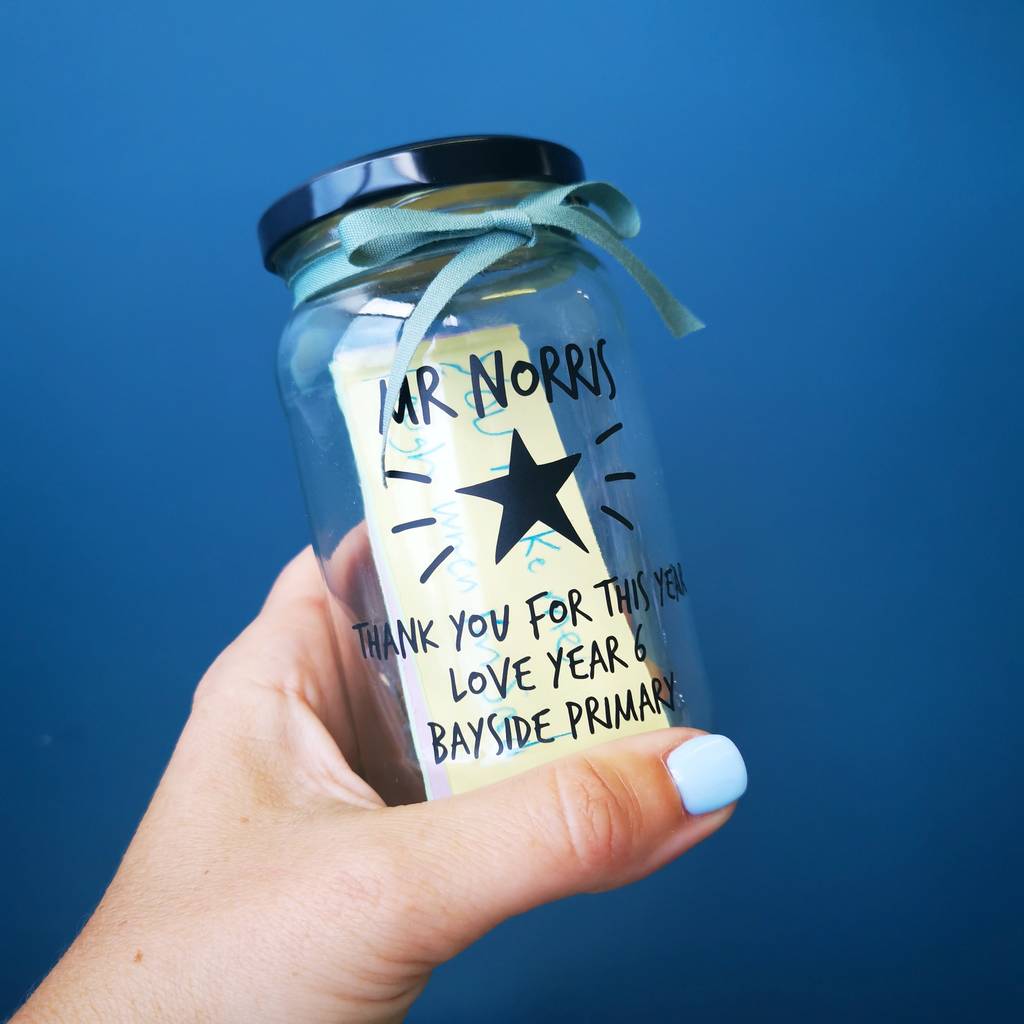 Personalised Thank You Teacher Message Jar, 1 of 5